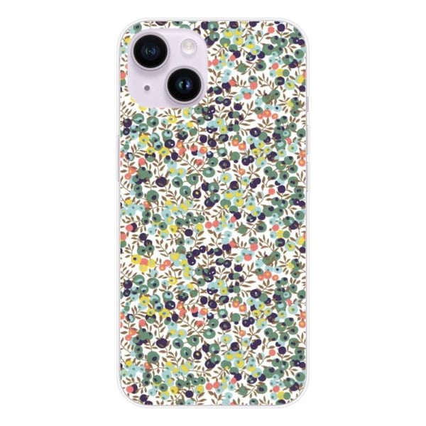Silikonfodral - Kompatibel med Apple iPhone 14 - design liberty wiltshire grön
