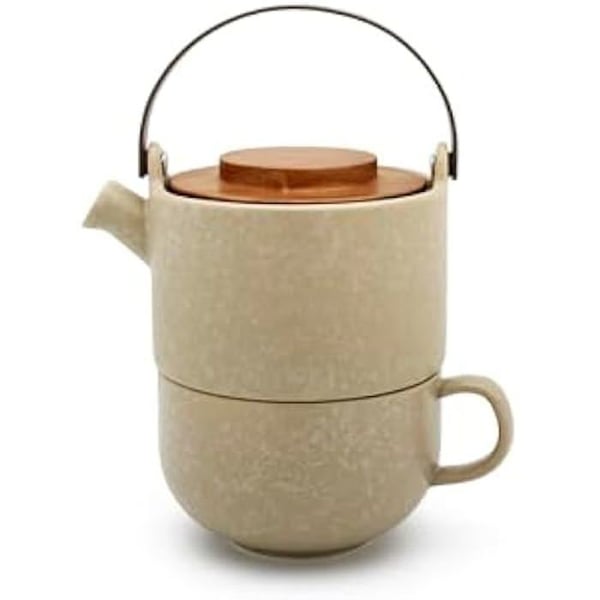 Teekanna och kopp - BREDMEIJER - Umea - 500 ml - Stengods - Modern design