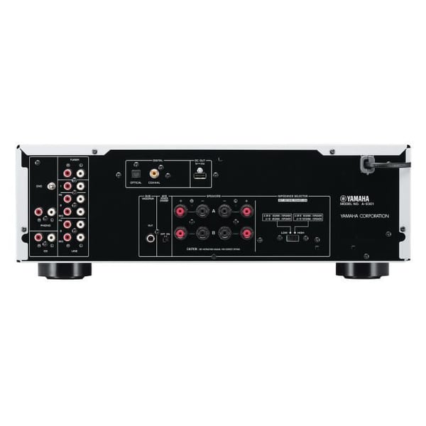YAMAHA Stereo forstærker A-S301 BL 2 x 60 Watts - ToP-ART teknologi - DAC 24 bits / 192 kHz - MM phono forforstærker - Hovedtelefonudgang -