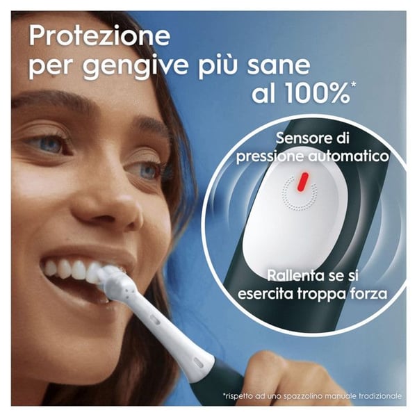 Elektrisk Tandbørste - ORAL-B - iO2 - Skovgrøn - Genopladelig - Tryksensor