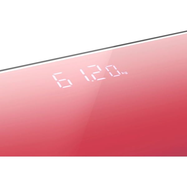 Digitale vægt - SIGURO - SC-P461K - Kapacitet 180 kg - LED-skærm - Farve Berry