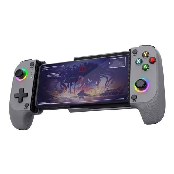 GXTrust Manette Smartphone Bluetooth - Trust GXT 735 Mylox - Android/iPhone/PS5/Xbox - RGB - Dubbel vibration - Grå