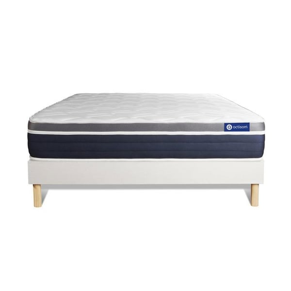 Sängset Madrass Sängbotten 120x190 cm - Vit Sängbotten (i kit) - Actiflex Komfort