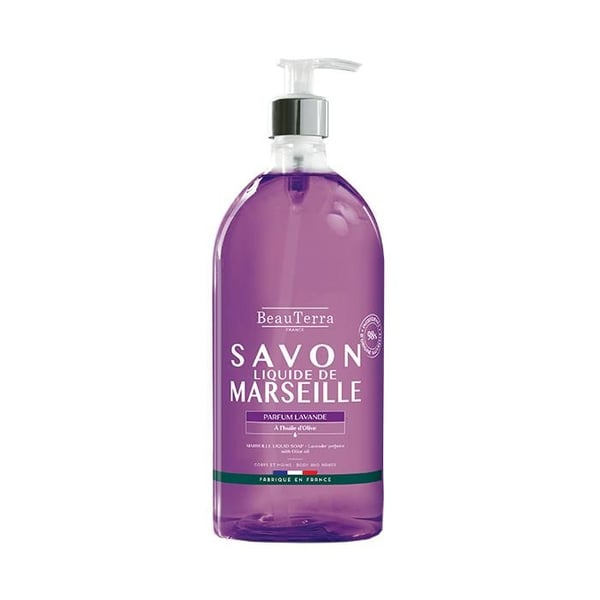 Flytande tvål - Beau Terra - Lavendel - 1L - Utan konserveringsmedel - 100% vegetabilisk Flytande tvål - Beau Terra - Lavendel - 1L - Utan konserveringsmedel - 100% vegetabilisk