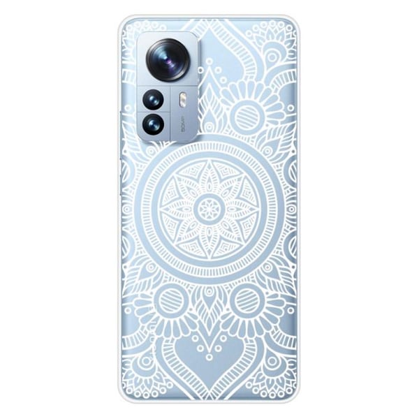 Siliconfodral - Kompatibel med Xiaomi Mi 12 Pro - vit mandala design