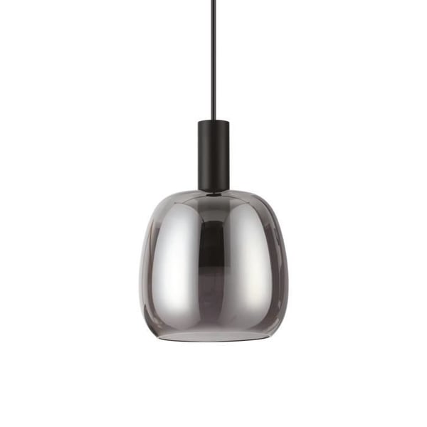 Plafonnier LED - Ideal Lux COCO-1 - Rök - 3000K - Metall och glas - 1 glödlampa inkluderad