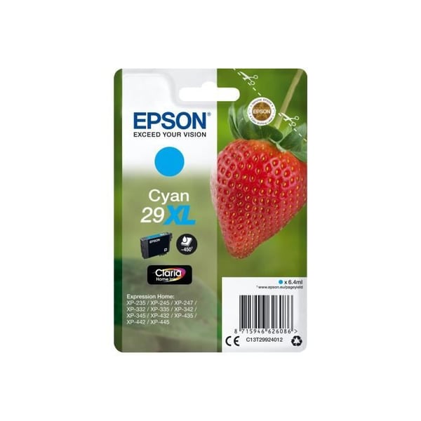 Epson 29XL Cyan bläckpatron - 6,4 ml - XL - Original
