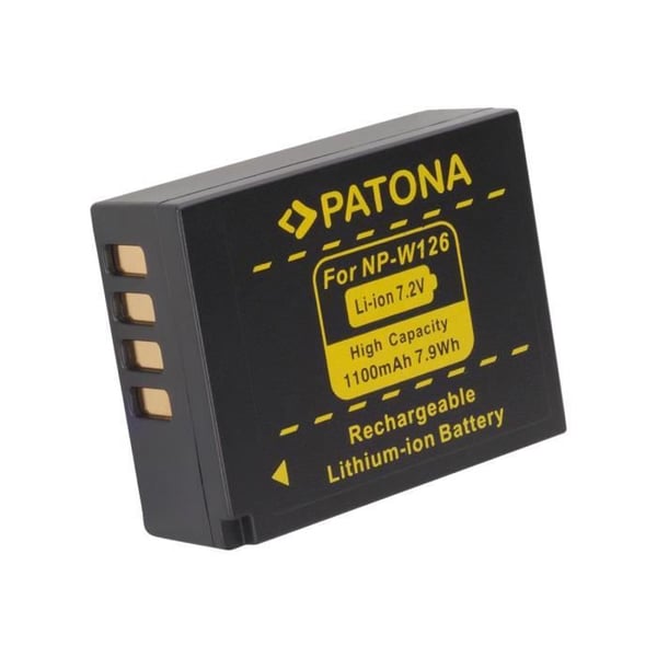 Batteri för kamera - PATONA - Li-Ion 1100 mAh - Fujifilm X Series - Svart - Kompatibel