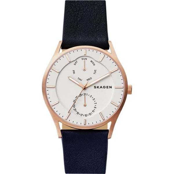 Klocka - SKAGEN - HOLST SKW6372 - Kvarts - Analog - Roséguld - Vit Läder