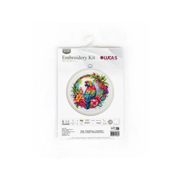 Luca-S Broderikit Tropisk papegoja