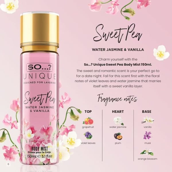 Så Unik - Brume för kroppen - Söt ärta 150ml -