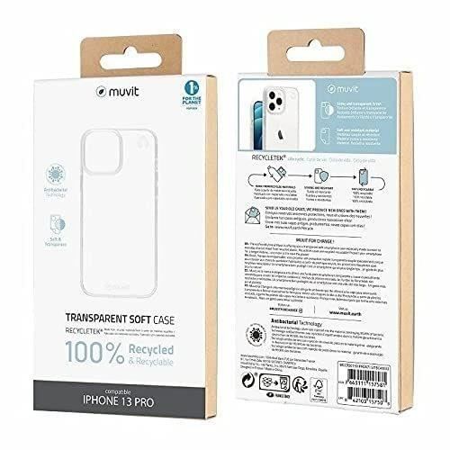 MUVIT FOR CHANGE RECYCLETEK SOFT TRANSPARENT IPHONE 13 PRO