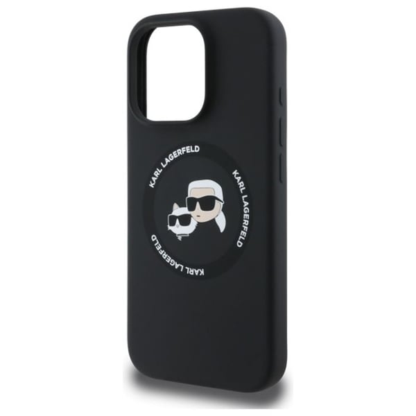 Telefoncover - KARL LAGERFELD - iPhone 16 Pro Max - Silikone - Unik design - Hoved Karl&Choupette