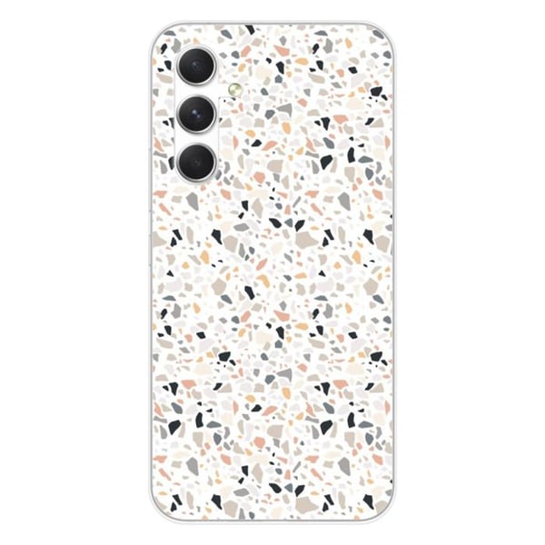Tryckt silikonfodral som är kompatibelt med Samsung Galaxy A54 5G Terrazzo färg