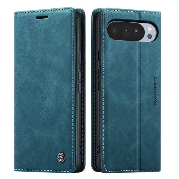 Plånboksfodral - AVIZAR - Google Pixel 10 / 10 Pro - Premiummocka - Mörkblå - Fristående Stöd
