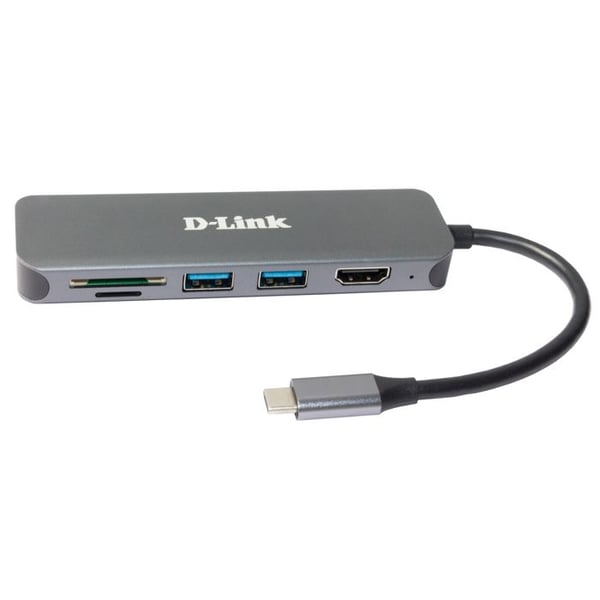 USB-hubb - D-Link - DUB-2327 - 4K Ultra HD - USB-C - HDMI - Plug and Play