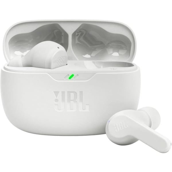 Trådlösa hörlurar JBL Wave Beam Vit