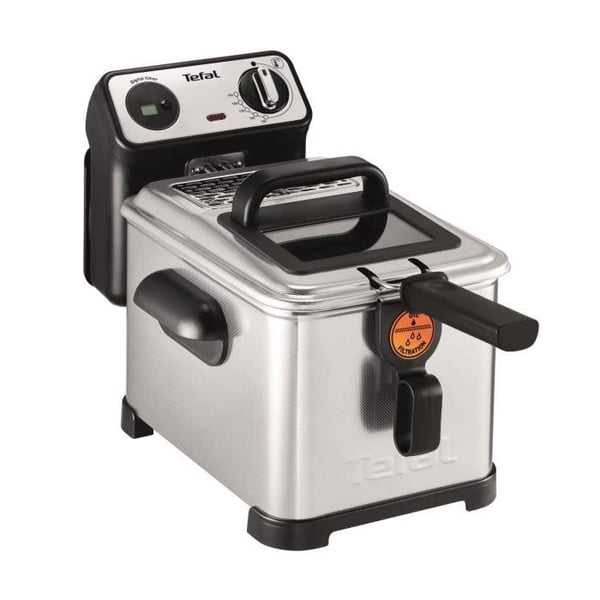 TEFAL semiprofessionell oljefritös, 2400 W, 3 L (upp till 4 personer), patenterat filter, justerbar termostat, Filtra Pro FR511170