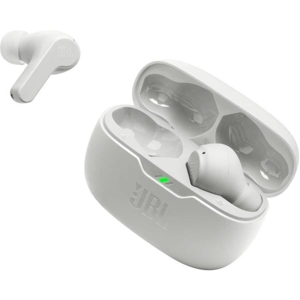 Trådlösa hörlurar JBL Wave Beam Vit