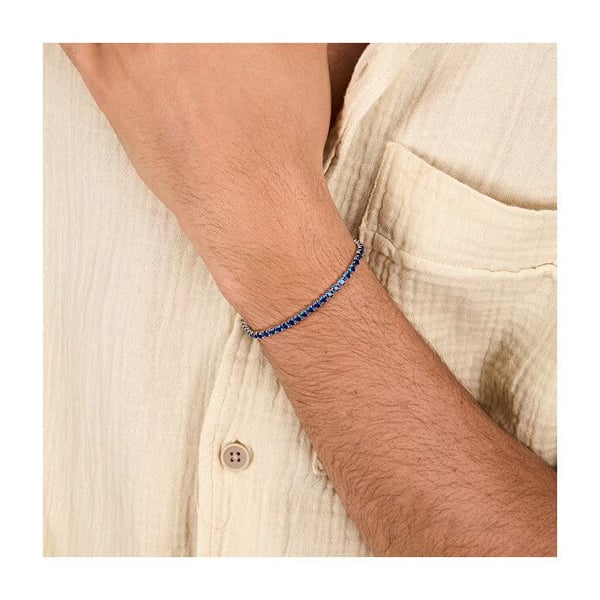 Lyxigt silver tennisarmband för män Tennis SATT23