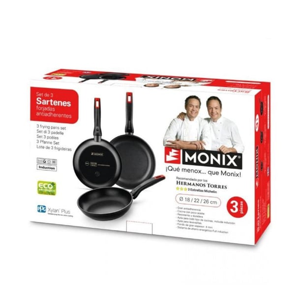 Set 3 SARTENES MONIX M240000 Frères TORRES 18-22-26