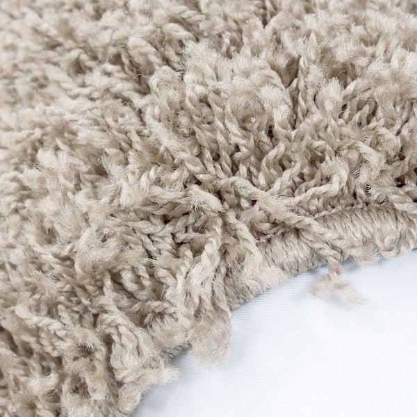 Ayyildiz - Tapis Shaggy hög lugg i unik färg BEIGE - (80x150 cm)