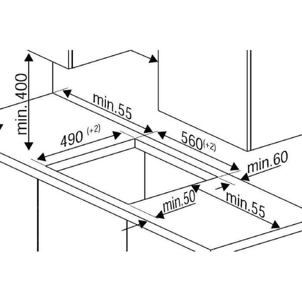 Induktionskogeplade - Beko - 4 kogeplader - 60 cm - HII64401MT