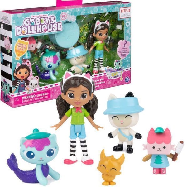 Figurer - SPIN MASTER - Camping set - 4 figurer - Överraskningsaccessoar - Flerfärgad