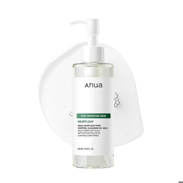 Rengöringsolja - ANUA - Heartleaf Pore Control - 200ML - Doftfri - Känslig hy