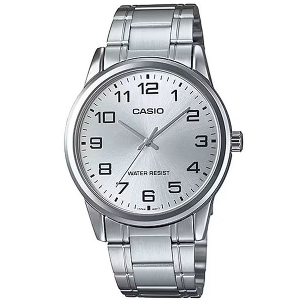 Klocka - Casio - MTP-V001D-7B - Silver - Stål - Kvarts