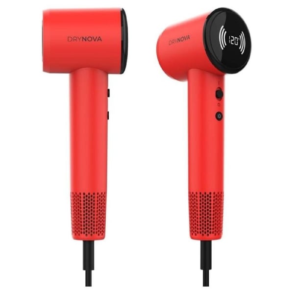 Cecotec Kompakti ja Kevyt Hiustenkuivain DryNova Red Spark. 1600W, 110000RPM, Harjaton Moottori, Diffuusori ja Keskittyjä, Generaattori