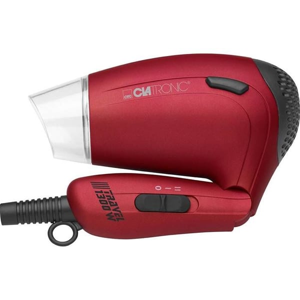 Hårtørrer - CLATRONIC - HTD 3429 - 1200W - Rød - Rejsevenlig kompakt