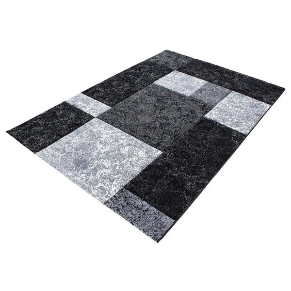 Modern 3D mattdesign konturskuren Hawaii 1330 SVART (80x150 cm)