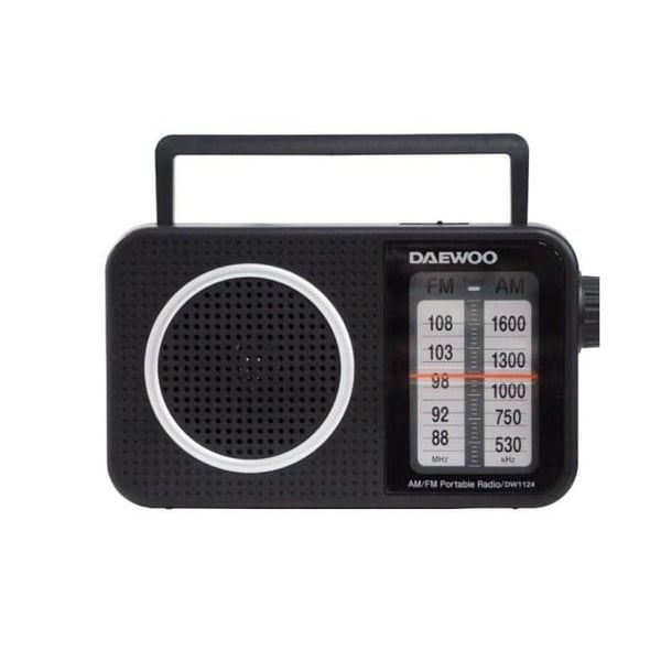 Daewoo DW1124 Bärbar Radio - Svart