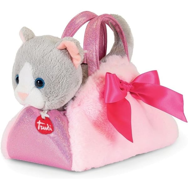Plysch - TRUDI - Plyschkatt - Rosa - 20x11x15 cm - För barn från 12 månader till 10 år