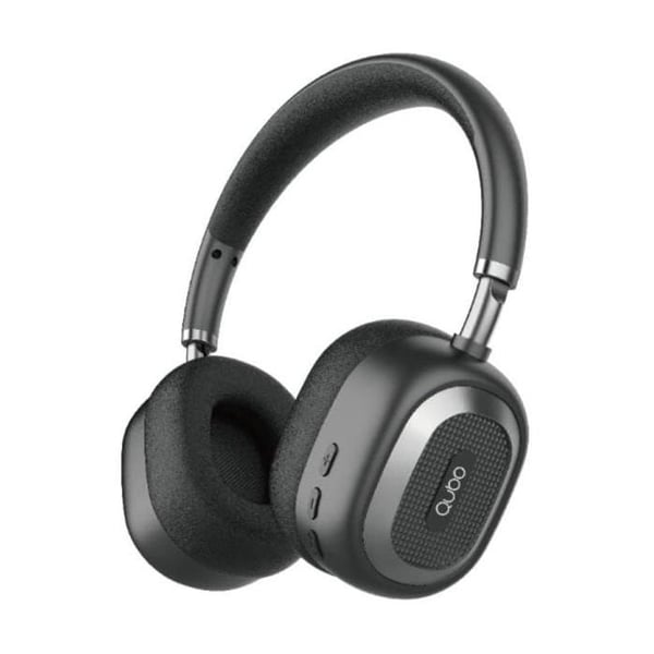 Trådlösa hörlurar - Qubo - HD-100 - Bluetooth 5.4 - Inbyggd mikrofon - Svart - Över örat
