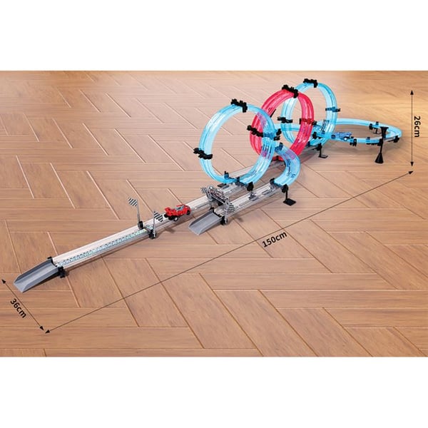 Cirkulationsbana för Friktionsbilar 528 cm Spår Loop Track 78 Multicolor