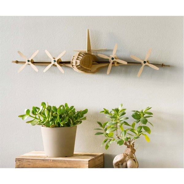 MégaCréa DIY - Pappmodell att montera Trophéflygplan 78x20x28 cm