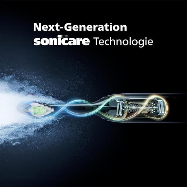 Philips Sonicare 5300 - Sonisk tandbørste med 2 intensitetsniveauer, trykadvarsel, EasyStart, SmarTimer og Br