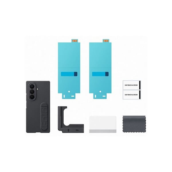 Fodral och etui - SAMSUNG - Galaxy Z Fold 7 - Silikon - Svart - Pack 2 i 1