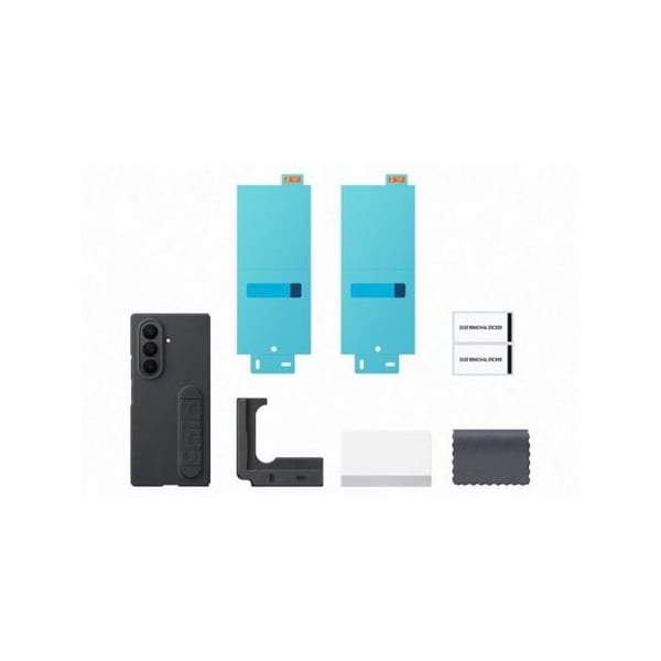Fodral och etui - SAMSUNG - Galaxy Z Fold 7 - Silikon - Svart - Pack 2 i 1
