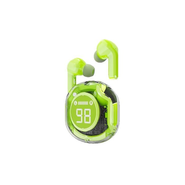 In-ear hörlurar - OEM - GMB-Audio Transparent TWS - Bluetooth 5.4 - 30 timmars batteritid - Grön