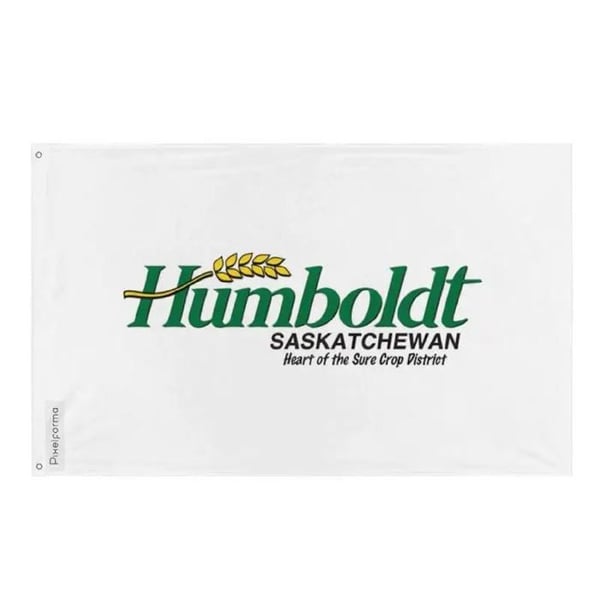 Humboldtflagga – 128 x 192 cm – Hållbar Polyester – 2 Metallöljett – Inomhus / Utomhus – Pixelforma