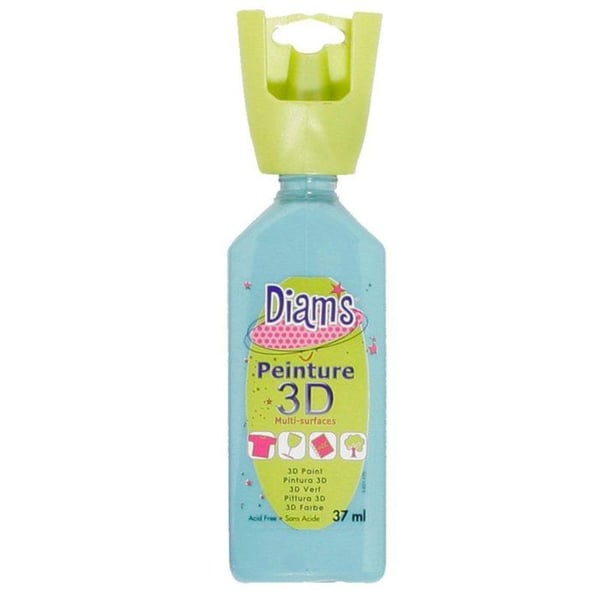 Diam's - Peinture Diam's 3D 37 ml Blankt Turkos Diam's - Peinture Diam's 3D 37 ml Blankt Turkos