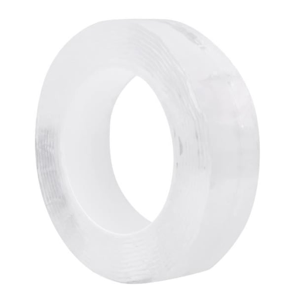 Transparent akryl dubbelhäftande tejp - TBEST - Tbest - 3 m - 30 mm - Tvättbar och återanvändbar