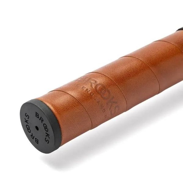 Grepp och Bar-ends Brooks BLG8LL0A07203 - Willow Lädergrepp (130+130mm) - Honung