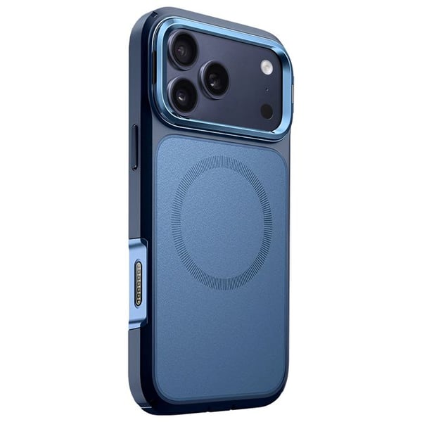 Heltäckande Skal - I-BLASON - iPhone 17 Pro Max - Stötskydd 6m - Härdat Glas 9H - Blå