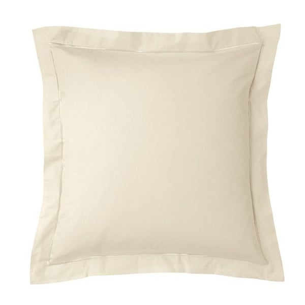 Pillowcase percale av kammad bomull "Julian" alla mått 100 % bomull - Julian Ivoire - Pillowcase 65 x 65 cm med finish p'