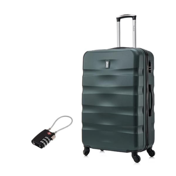 Stort Resväska 75cm 23kg | Resväska CELIMS AeroWave | 360 Hjul | Lås | Grön