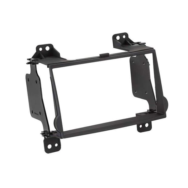 Soft touch 2-DIN frontadapter kompatibel med Hyundai H1 2008 > svart
